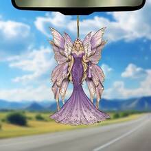 1 件神秘水晶精靈雕像壓克力裝飾吊墜,婚禮裝飾,情人節,情人節裝飾,汽車配件,汽車後視鏡裝飾,節日裝飾,情侶禮物,鑰匙扣,背包吊墜 - 彩色 - 查看 2