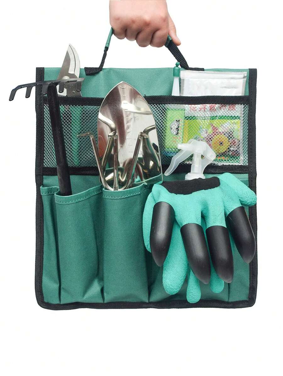 1PC Portable Garden Tool Storage Bag,Garden Kneeler Tool Bag Portable