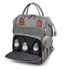 1 个时尚尿布包：多功能防水旅行背包妈妈必备！包和婴儿床二合一！、万圣节、感恩节礼物 - 粉色 - 查看 4