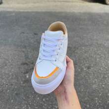 Women Casual Shoes - 白橙 - 查看 5