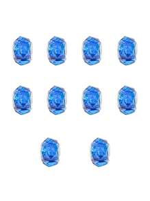 10入組女性日常配件,多色切割珠子適用於diy手鍊、項鍊、吊墜製作 - 串珠 - 查看 8