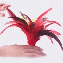 2入組/袋(20cm)手工製作的大公雞羽毛jianzi,適用於戶外健身比賽、體育訓練、踢毽子比賽專業jianzi - 彩色 - 查看 6