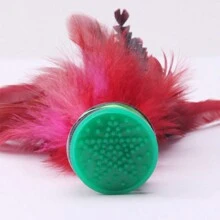 2入組/袋(20cm)手工製作的大公雞羽毛jianzi,適用於戶外健身比賽、體育訓練、踢毽子比賽專業jianzi - 彩色 - 查看 3