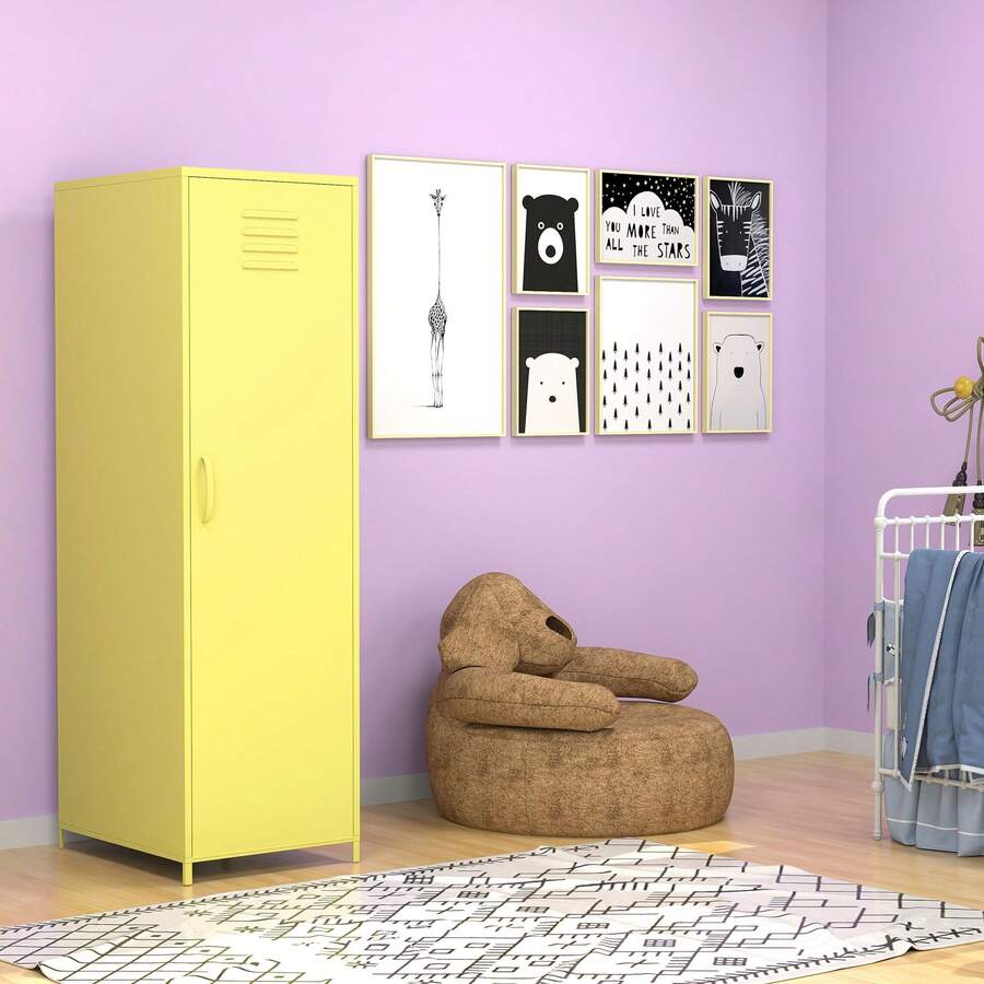 Metal Storage One Door, White SHEIN USA