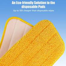 6 cái Xịt nước Cây lau nhà Thay thế Inch Sợi siêu mịn Tái sử dụng có thể giặt được Sàn nhà Cây lau nhà Thay thế Bộ Máy giặt được Ướt Và Khô Đầu lau Đối với Sàn nhà Làm sạch - 6 CÁI, Vải lau - Xem 4