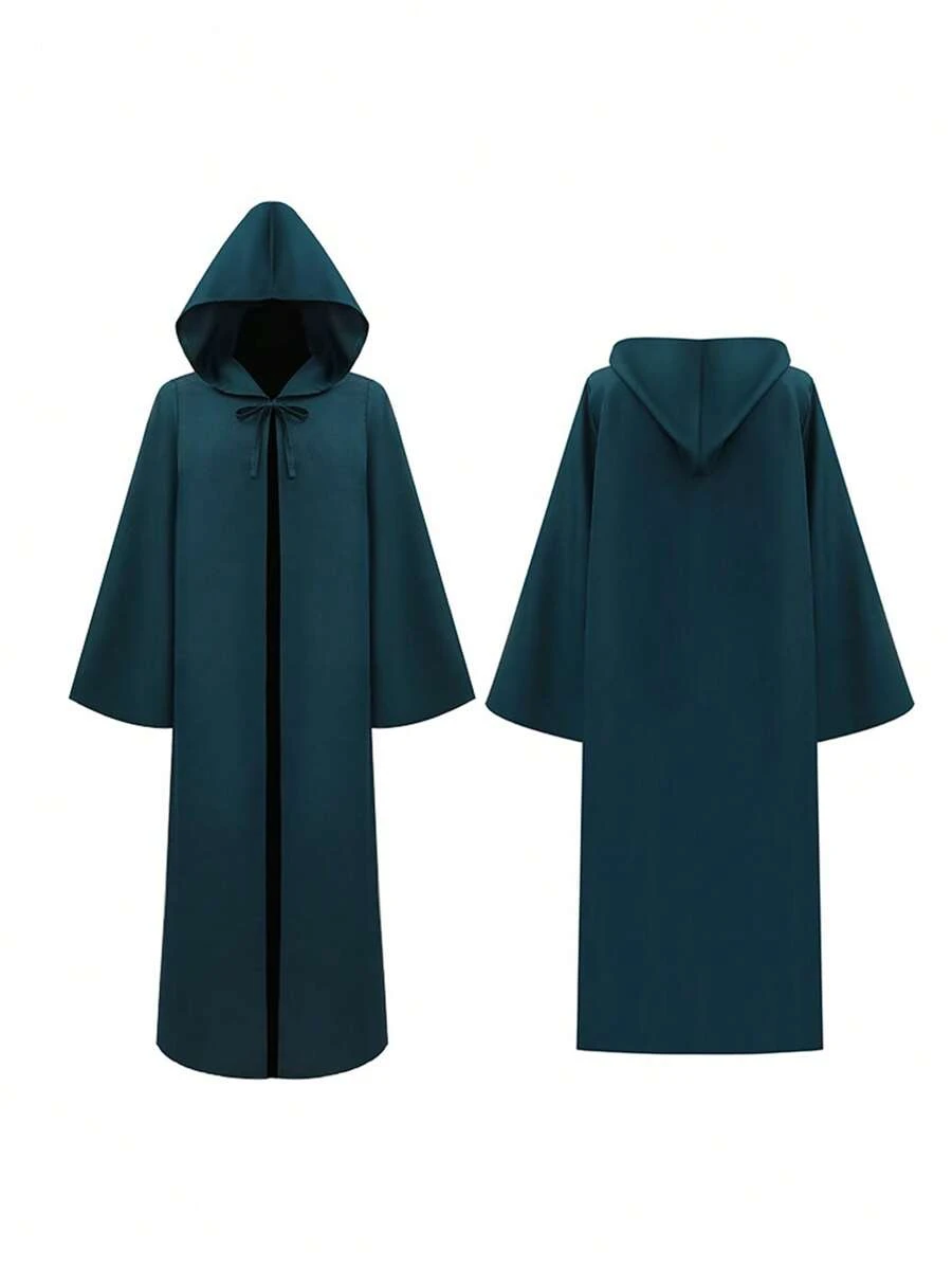 1pc Mardi Gras  Costume Jedi Cape Halloween Anakin Cloak Cosplay Costume Robe - Dark Green - View 1