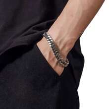 Men'S String Bracelets - 銀色 - 查看 3