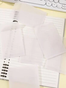 10 件/套透明硫酸袋信封和 10 件/套大尺寸硫酸紙信封,適合郵寄禮品卡、門票、小物品或手工藝品 - 無色 - 查看 3