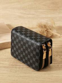 Ví đựng tiền xu đa năng có khóa kéo đôi cổ điển, đựng nhiều loại thẻ, đựng thẻ, nhẹ, thời trang hiện đại, dùng để kỷ niệm, ngày lễ tình nhân, làm quà tặng sinh nhật, làm quà tặng cho cặp đôi, cho bé gái, cho phụ nữ, cho nữ, túi đựng đồ dùng học tập, cho trường học, phòng ký túc xá và quà tặng trở lại trường, cho giáo viên, ví đựng thẻ, ví đựng danh thiếp, ví đựng thẻ tín dụng, cho phụ nữ, ví đựng phụ nữ, ví mini, ví đựng thẻ - màu đen - Xem 2