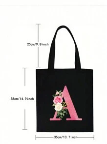 1 Miếng Ngày lễ tình nhân Qủa tặng Giải trí Màu hồng Hoa Lá thư In ấn tranh sơn dầu Túi xách Túi đeo vai Dung lượng lớn NỮ Túi xách Gấp lại Có thể tái sử dụng Túi mua sắm Du lịch Túi tạp hóa , Cá nhân hóa Lễ cưới Túi quà tặng Cho Nữ Phù dâu , Túi trang điểm , Lưu trữ du lịch , Màu thuần Mỹ phẩm Ví , Dung lượng lớn Du lịch Túi trang điểm : Hoàn hảo Đối với Ngoài trời Thích hợp Đối với Đám cưới , Sinh nhật , , Và Kỳ nghỉ , Là A Tuyệt vời Qủa tặng Đối với phụ nữ , Mẹ , Giáo viên , Bạn , Phù dâu , Sinh viên , Đến Trường học , Và Là A Có thể mang đi Và Giải trí Lưu trữ Túi xách tay , A Đa chức năng Túi mua sắm , A Thiết kế mới , Dung lượng lớn , Và MỘT Lý tưởng Mua sắm Là Thích hợp Dành Cho Nam Và Nữ , Cặp đôi , Sử dụng hàng ngày , Ngày tháng , Sinh nhật , Kỳ nghỉ , Và Đến Trường học Mùa hè Kỳ nghỉ , Kỳ nghỉ , bờ biển , Du lịch , Đi làm , Làm Việc  , Sinh viên , Dã ngoại , Cắm trại , Siêu thị , Hằng ngày - màu đen - Xem 8