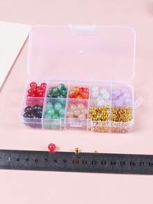 1入組8mm/10mm透明彩色玻璃珠手鍊製作diy套件,可愛手鍊項鍊珠寶製作套件適合女孩,diy漸變氣泡珠寶,生日禮物 - C-beads 10mm - 查看 3