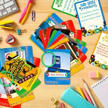 50 Flash Cards For Toddlers 2-4 Years Old, Sign Cognition Double Sides Cards Children's Safe Education Learning Flash Cards Activities For Toddlers And Preschool, Great For Toddler Speech Development - Multicolor - View 6