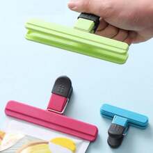 5入組多色封口夾,廚房、茶葉、奶粉和零食塑膠袋密封夾,保持食品新鮮 - 彩色 - 查看 9