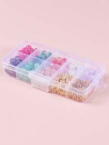 1入組8mm/10mm透明彩色玻璃珠手鍊製作diy套件,可愛手鍊項鍊珠寶製作套件適合女孩,diy漸變氣泡珠寶,生日禮物 - C-beads 10mm - 查看 1