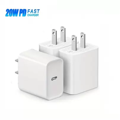 1-3 件 USB-C 20W 快速充电器，兼容 系列，适用于旅行、办公室、宿舍和家庭适配器 Nan 快速充电