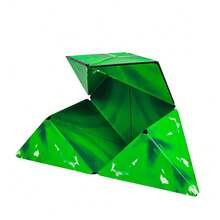 1個立方無限魔術方塊3d磁性建構積木益智幾何變換解謎玩具,適合男孩和女孩 - 森林綠 - 查看 7