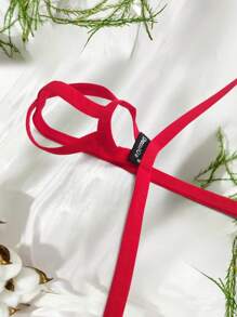 Men Sexy Elastic Breathable Jockstrap Underwear With Front Middle Ring Hole