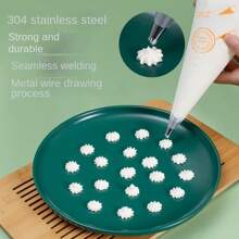 烘焙裝飾袋口全套嬰兒模具一次加厚輔食工具蛋糕融豆擠奶油袋【裝飾袋100個】 - 彩色 - 查看 4