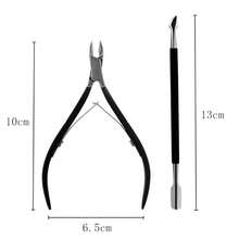 2入組不鏽鋼斜口指甲剪和去死皮套裝,連1支13厘米修甲棒 - 彩色 - 查看 2