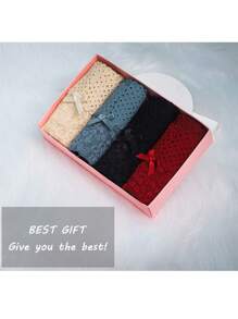 4 - Miếng Thongs Đối với phụ nữ Ren gợi cảm Trở lại Hoa Quần lót không đường may Liền mạch Đồ lót - Nhiều màu - Xem 5