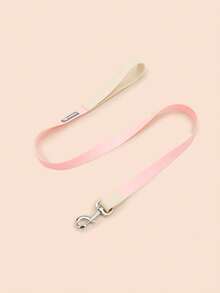 1pc Pvc Waterproof Pink Color Pet Leash Strap, Durable, Comfortable And Soft, Suitable For Small, Medium And Large Dogs For Outdoor Walking And Training - Pink - View 1