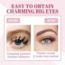 1支杏紅色鋼針睫毛梳和刷,帶不鏽鋼緊密齒,便攜式睫毛捲曲輔助工具,化妝工具,用於搭配假睫毛使用的眼部美容工具 - 杏色 - 查看 6