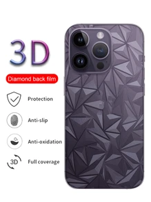 3pcs 3D Diamond Effect Screen Protector, Anti-Scratch, Suitable For IPhone 16/16Pro/16Plus/16Promax /15 /15 Plus /15 Pro /15 Pro Max, Tempered Glass Suitable For IPhone 14 /14 Plus / 14 Pro /14 Pro Max/ 13 Mini/13/ 13 Pro / 13 Pro Max/12 Mini / 12/ 12 Pro/12 Pro Max - Clear - View 3