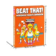 Gutter Games Beat That! Game And Household Objects Expansion Combo Pack [Family Party Game For  Adults] - Orange - View 2