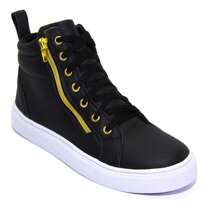 Women Wedge Sneakers - 黑色 - 查看 4