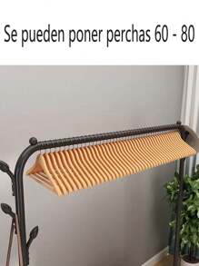 Rack para ropa con forma de H - Negro - Ver 4