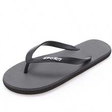 Men's Flip-Flops, Summer Outdoor Wear Flip-Flops, Beach Shoes, Seaside Beach Sandals - Grey - View 3