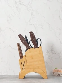 1pc Knife Holder For Kitchen, Home Magnetic Knife Storage - Yellow - View 3