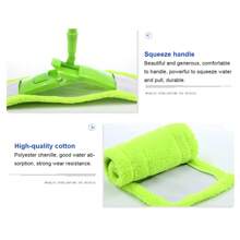 1 Cabezal De Trapeador 12 Cm * 40 Cm Terciopelo Coralino Engrosado Cabeza De Trapeador De Limpieza Plana Antiestático Sin Pelusa Lavado A Mano Cabezal De Repuesto Universal Toalla De Piso Para El Hogar