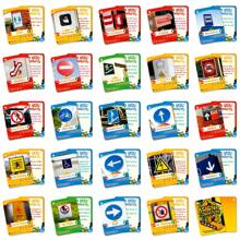 50 Flash Cards For Toddlers 2-4 Years Old, Sign Cognition Double Sides Cards Children's Safe Education Learning Flash Cards Activities For Toddlers And Preschool, Great For Toddler Speech Development - Multicolor - View 3