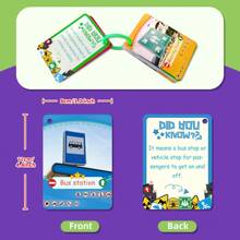 50 Flash Cards For Toddlers 2-4 Years Old, Sign Cognition Double Sides Cards Children's Safe Education Learning Flash Cards Activities For Toddlers And Preschool, Great For Toddler Speech Development - Multicolor - View 4