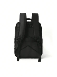 可拆卸扣装饰笔记本电脑背包 商务旅行 防盗 超薄防水 学院派电脑包 可容纳 15.6 英寸笔记本电脑 登机包 大容量 冬季旅行包 黑色包 学生多功能户外男士背包 度假包 礼物 情人节 书包 露营贴纸包 夏季返校沙滩包 海滩情人节礼物 笔记本电脑包 运动生活包 徒步旅行包 周末包 背包 旅行必备品 大包 春季学校用品 学校背包 - 黑色 - 查看 6