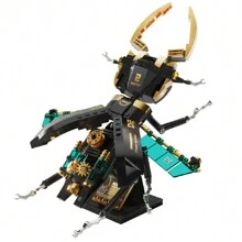 Moc微粒成人款機械風暴龍蒸汽龐克模型蜘蛛瓢蟲建築玩具,節日禮物 - 黑色 - 查看 5