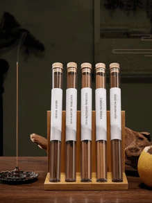 單包裝自然植物香薰精油線香,包括艾草、乌木和柏树,提供芬芳的愈合体验,可帮助心灵治疗、冥想和减压,创造放松宁静的氛围,适合瑜伽、阅读和下午茶享受。 - 天然檀香 - 查看 1