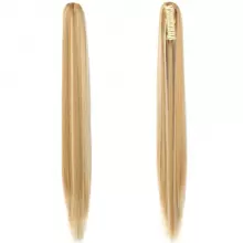 爪夾馬尾接髮 24 吋合成長直夾馬尾髮片女式馬尾接髮 - 間色 - 查看 1