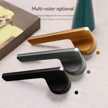 1入睡房門鎖,黑色分體式鋅合金安靜門鎖,帶磁吸適用於室內門,通用手柄鎖,房門鎖 - 彩色 - 查看 6