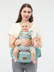Multifunctional Warm & Windproof Baby Carrier With Waist Stool, Front & Back Use, Perfect For Outdoor Activities - Baby Blue - View 7