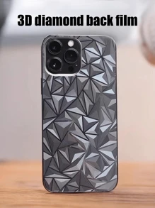 3pcs 3D Diamond Effect Screen Protector, Anti-Scratch, Suitable For IPhone 16/16Pro/16Plus/16Promax /15 /15 Plus /15 Pro /15 Pro Max, Tempered Glass Suitable For IPhone 14 /14 Plus / 14 Pro /14 Pro Max/ 13 Mini/13/ 13 Pro / 13 Pro Max/12 Mini / 12/ 12 Pro/12 Pro Max - Clear - View 4