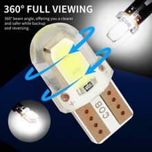 20 顆藍色超亮 T10 194 168 W5w 2825 Cob Led 牌照室內燈泡 6000k 12v 汽車 Led。描述：應用：20 顆 T10 194 Led 燈泡,這些 Led 燈泡適合多種位置：車牌燈、禮貌台階燈、閱讀燈、頂燈、地圖燈、間隙燈、角燈、側標記燈。適合庫存： 相容燈泡尺寸： T10 W5w 147 152 158 159 161 168 184 192 193 194 2821 2825 等（直接替換所有 T10 楔形類型。） 即插即用,易於安裝。最佳光束模式：2cob 晶片組非常明亮,具有 .每個 T10 Led 燈泡包含 2 顆高亮度 Cob 晶片,無紫外線或紅外線輻射。 ：瓦數：1w/燈泡；光通量：80lm/燈泡；電壓：12v直流；色溫：6000k白色；燈泡尺寸-長度：25mm；燈泡底座直徑：10mm；照明角度：360 度。注意：如果 Led 不亮,只需將其翻轉 180 度（反轉極性）即可。包裝清單：20 個 Led 燈泡 - 藍色 - 查看 5