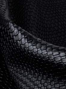 POHO A PU Leather Lion Head Braid Pattern Hand Bag