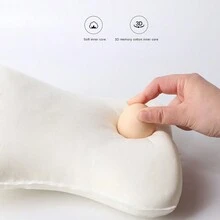 O SHI CAR 1pc Universal Car Seat Lumbar Support With Memory Foam - Brown - View 5