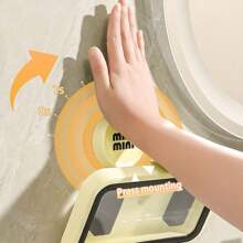 1個防水吸盤式手機支架收納盒,浴室防水手機殼,無需鑽孔的通用手機收納盒,支持觸摸屏 - 奶油色 - 查看 4