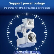 Hd Mp Dual-Camera Wifi Enabled Robot Dog Monitoring With Real-Time Tracking, 360° Rotation, Two-Way Video And Audio Call, Compatible With Mobile Phone - White - View 3