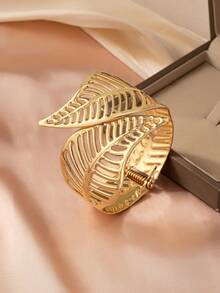 1入經典精美的中空翅膀、花朵、葉子、心形和線條裝飾多層手鏈,適用於女性宴會和儀式場合和禮物 - 線條 - 查看 12