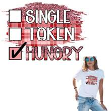 1張卡通愛心文字情侶衣物裝飾熱轉印貼紙情人節框架個性化衣物補貼熱轉印且可水洗 - C2 - 查看 1