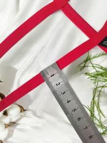 Men Sexy Elastic Breathable Jockstrap Underwear With Front Middle Ring Hole